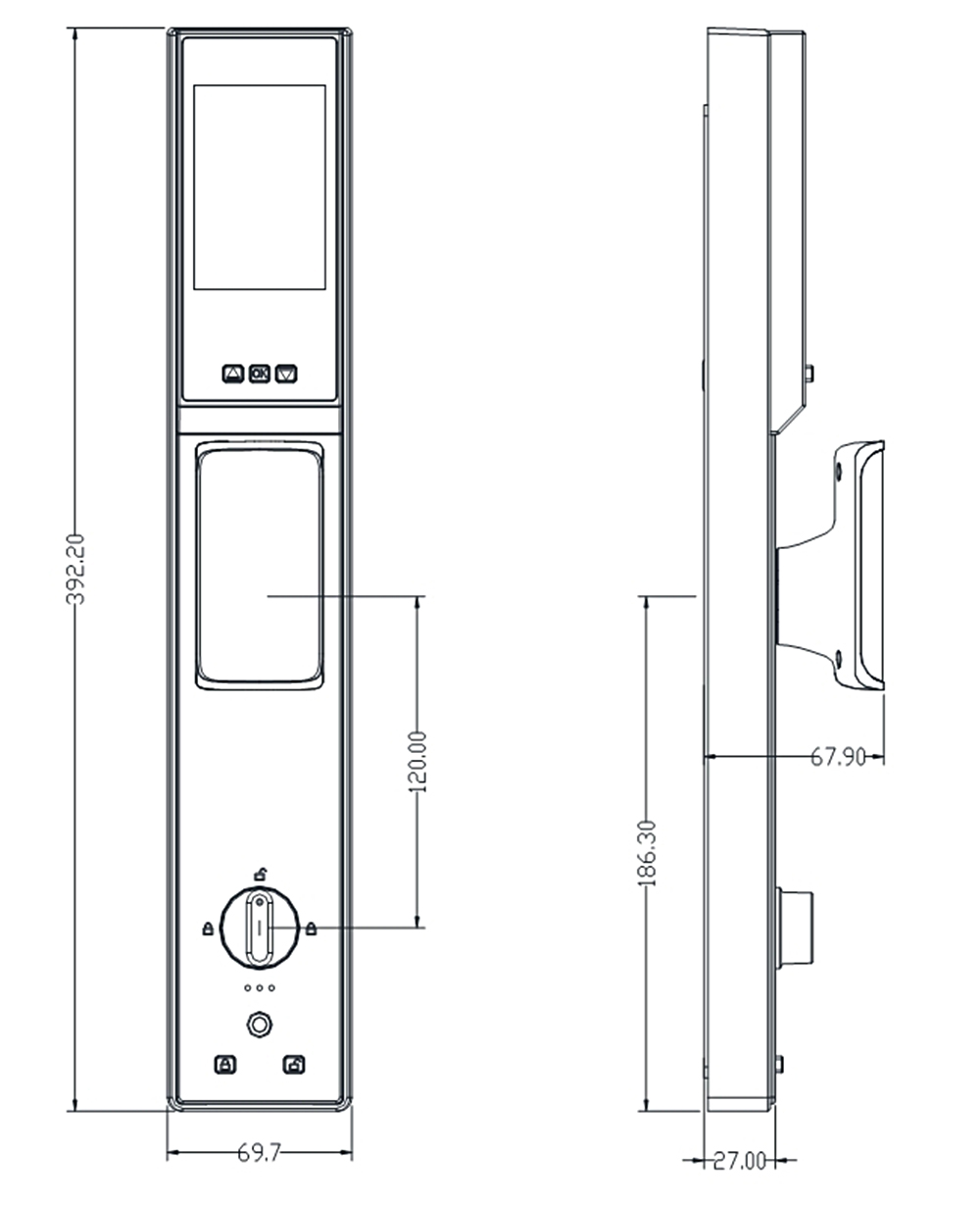 Automatic Fingerprint Bluetooth Lock YFBF-3S01