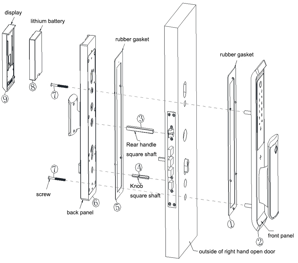 Automatic Fingerprint Bluetooth Lock YFBF-3S01