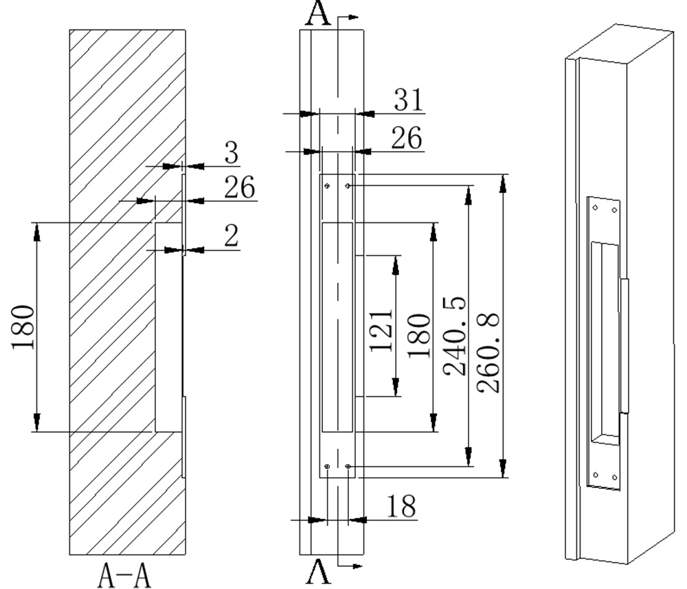 Automatic Fingerprint Bluetooth Lock YFBF-3S01