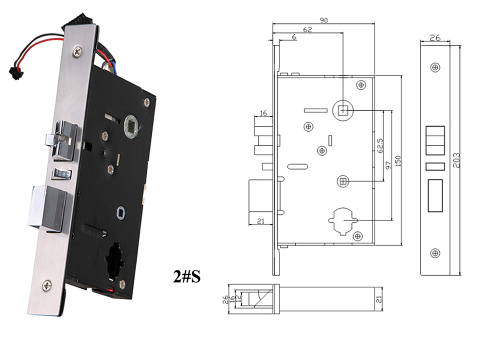 Aluminum Material Bluetooth Door Lock YFB-J03