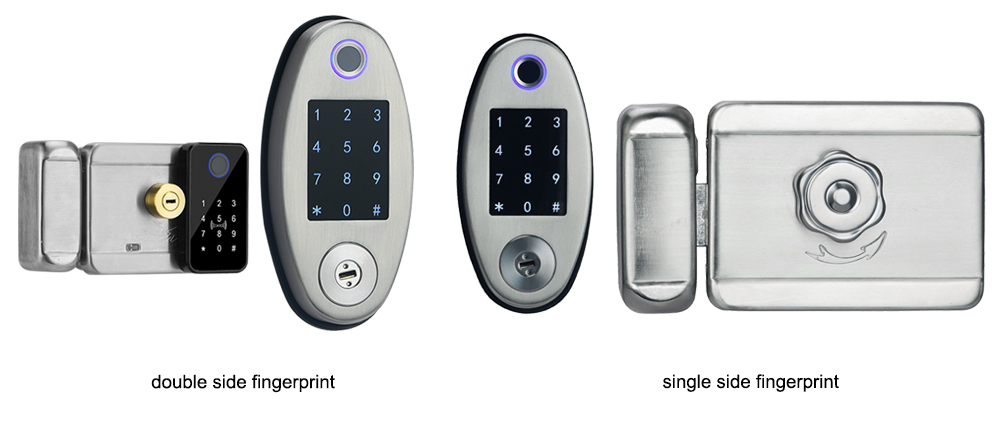 Waterproof Steel Door Rim Type Fingerprint Lock YFF-FD