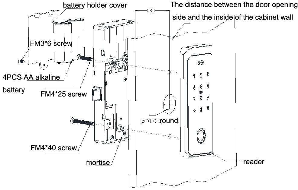 Bluetooth Cabinet Lock BPF-179