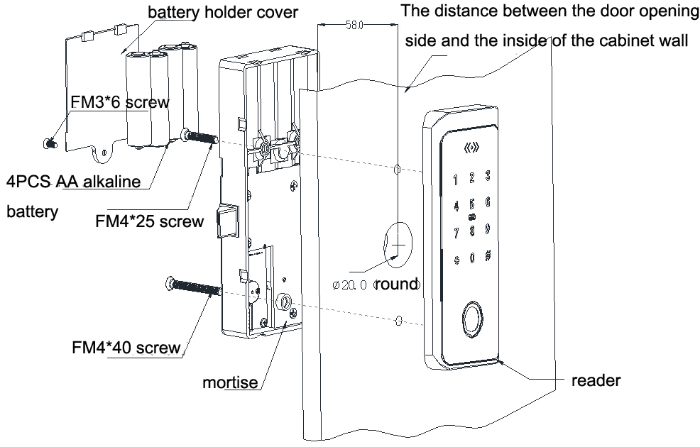 Fingerprint Locker Lock EMPF-179