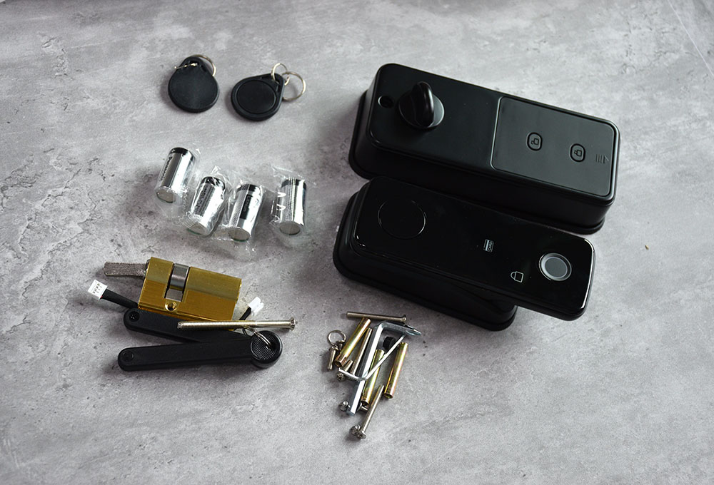 EU Cylinder Automatic Fingerprint Bluetooth Door Lock YFBF-Z18