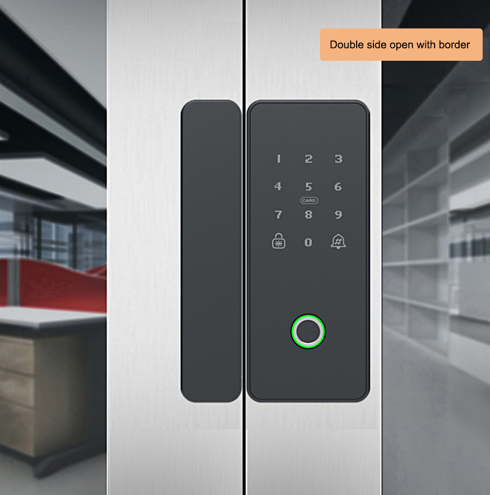 Bluetooth Fingerprint Glass Door Lock YFBG-F7