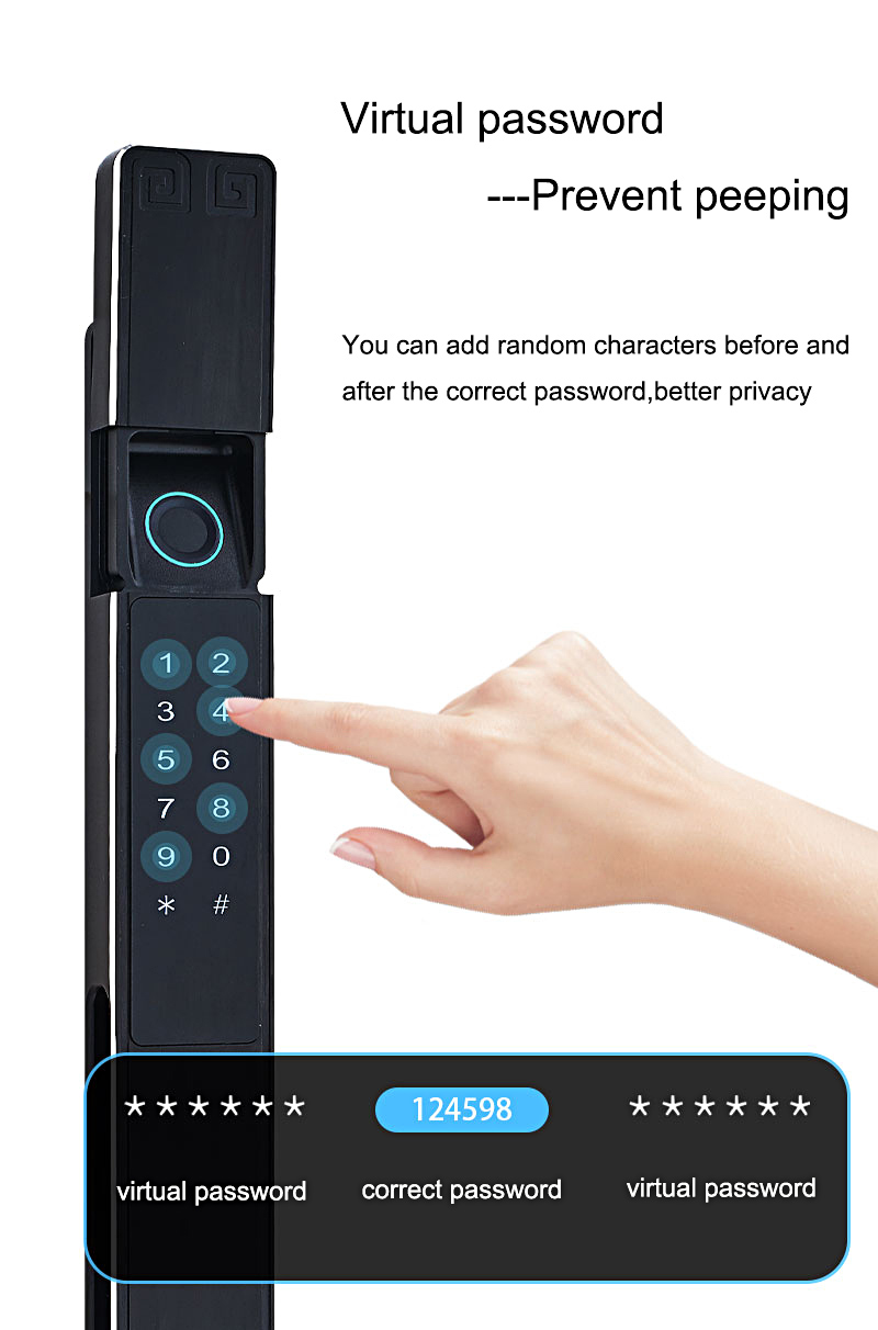 Waterproof IP65 Automatic Fingerprint Gate Door Lock YFBF-H6