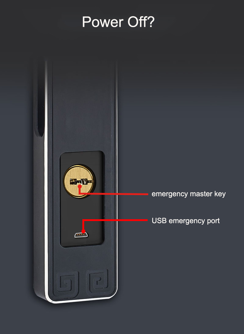 Waterproof IP65 Automatic Fingerprint Gate Door Lock YFBF-H6
