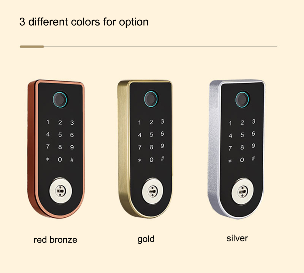 Rim Type Waterproof Smart Door Lock YFF-X1A