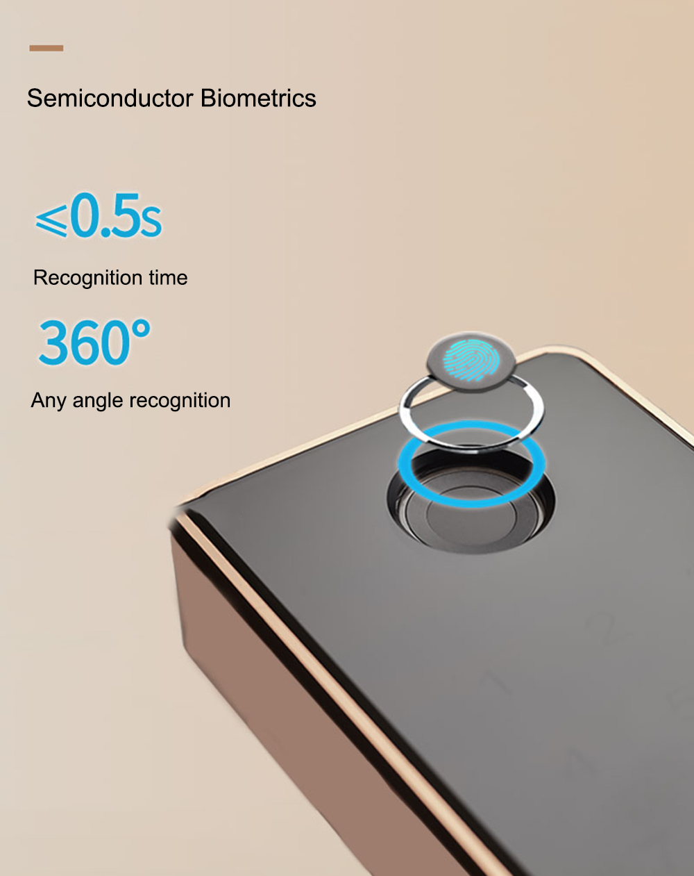 Rim Type Waterproof Smart Door Lock YFF-X1A