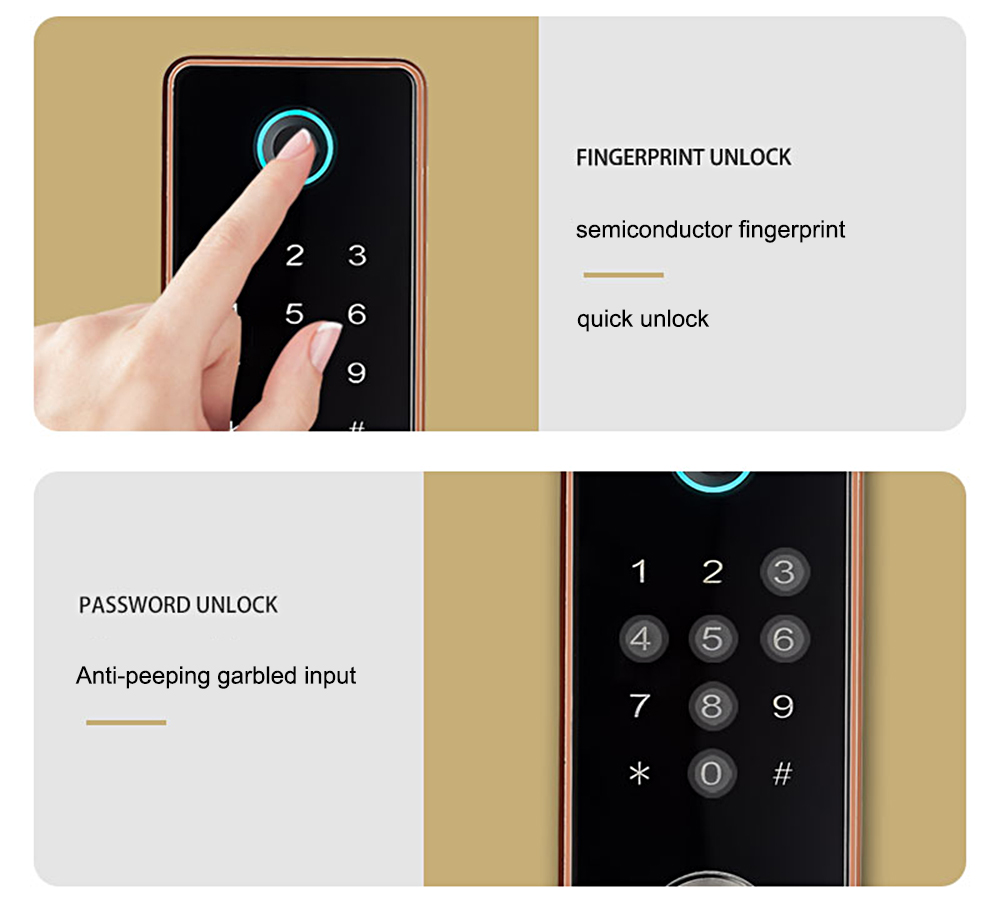 Rim Type Waterproof Smart Door Lock YFF-X1A