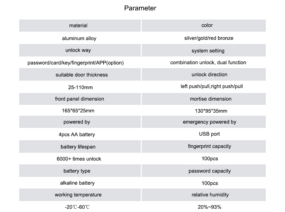 Rim Type Waterproof Smart Door Lock YFF-X1A