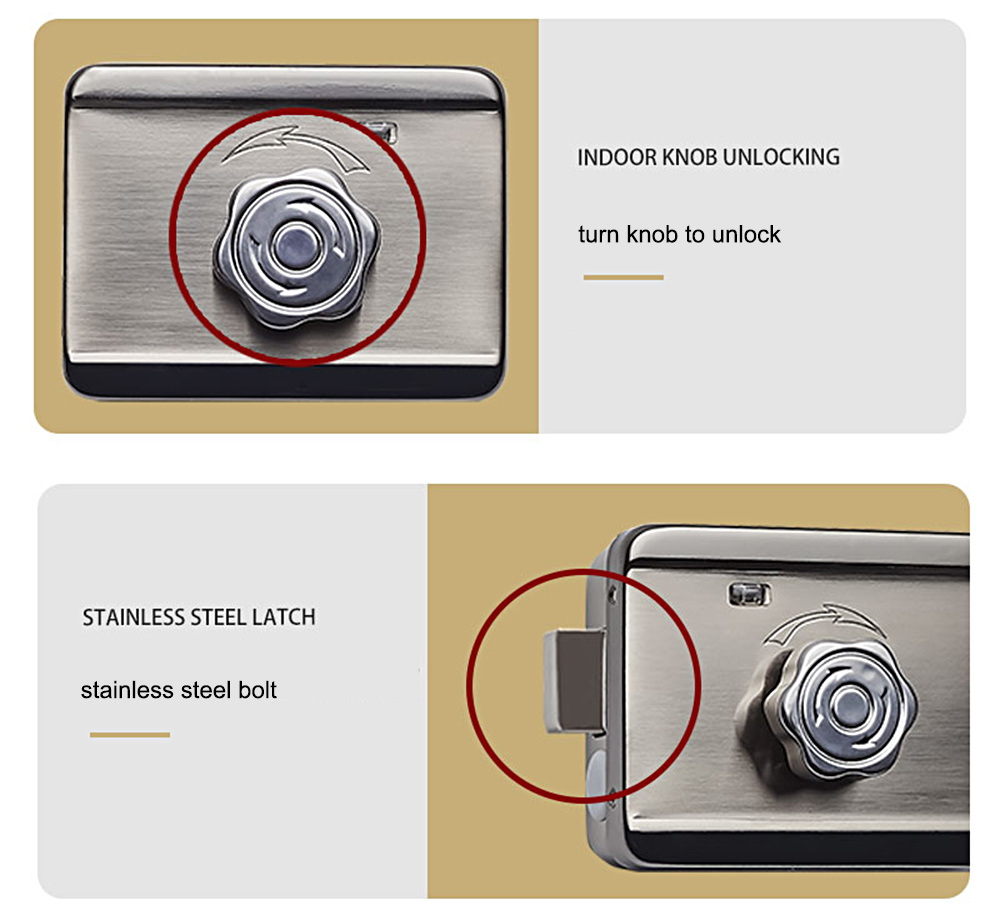 Rim Type Waterproof Smart Door Lock YFF-X1A