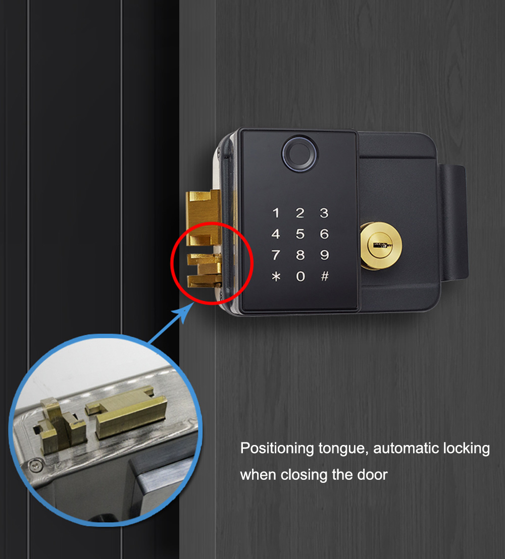 Rim Automatic Bluetooth Door Lock YFBF-X1A