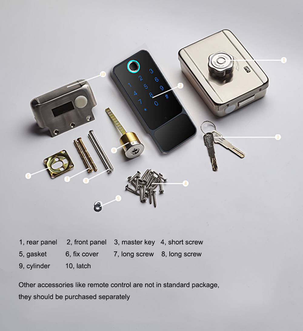 Automatic Rim Fingerprint Door Lock YFF-X5A Automatic Rim Fingerprint Door Lock YFF-X5A