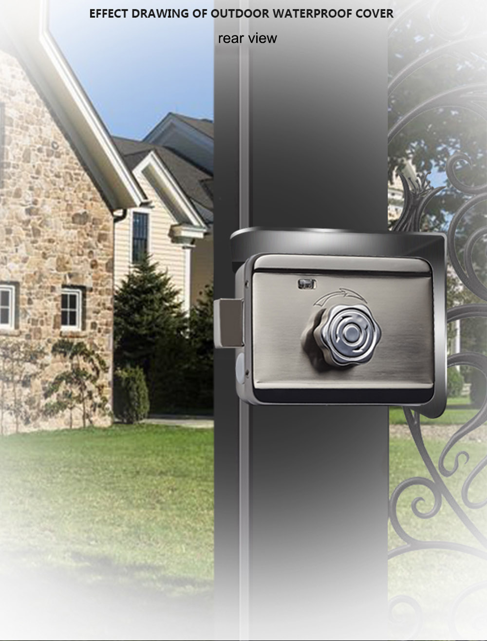 Automatic Rim Fingerprint Door Lock YFF-X5A Automatic Rim Fingerprint Door Lock YFF-X5A