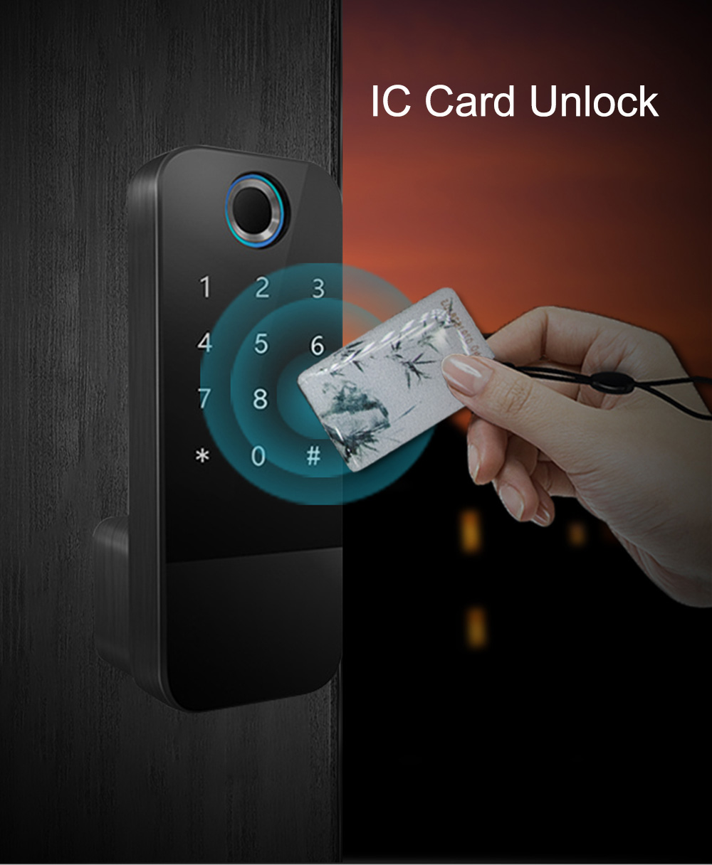 Automatic Fingerprint Smart Steel Door Lock YFF-X8A