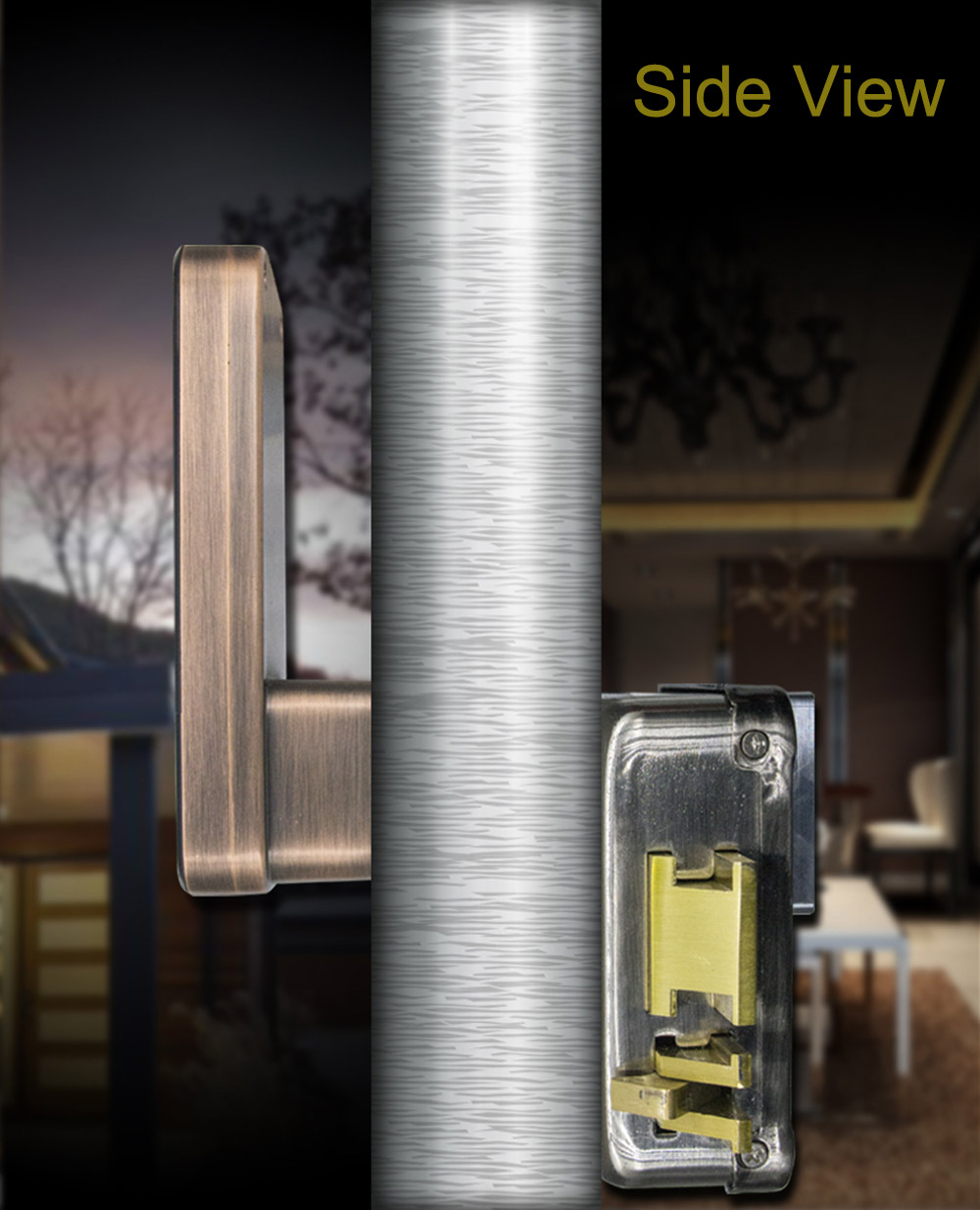 Automatic Fingerprint Smart Steel Door Lock YFF-X8A