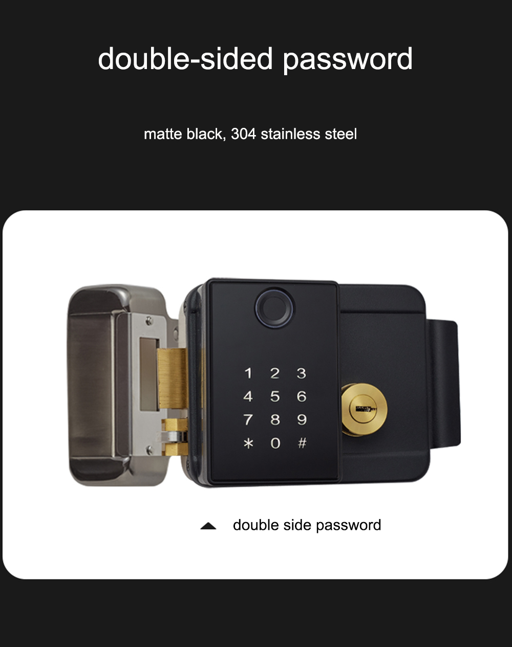 Dual Side Fingerprint Apartment Door Lock YFBF-X5A