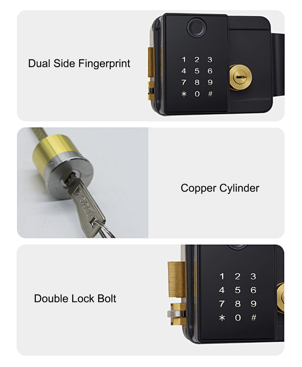 Dual Side Fingerprint Apartment Door Lock YFBF-X5A