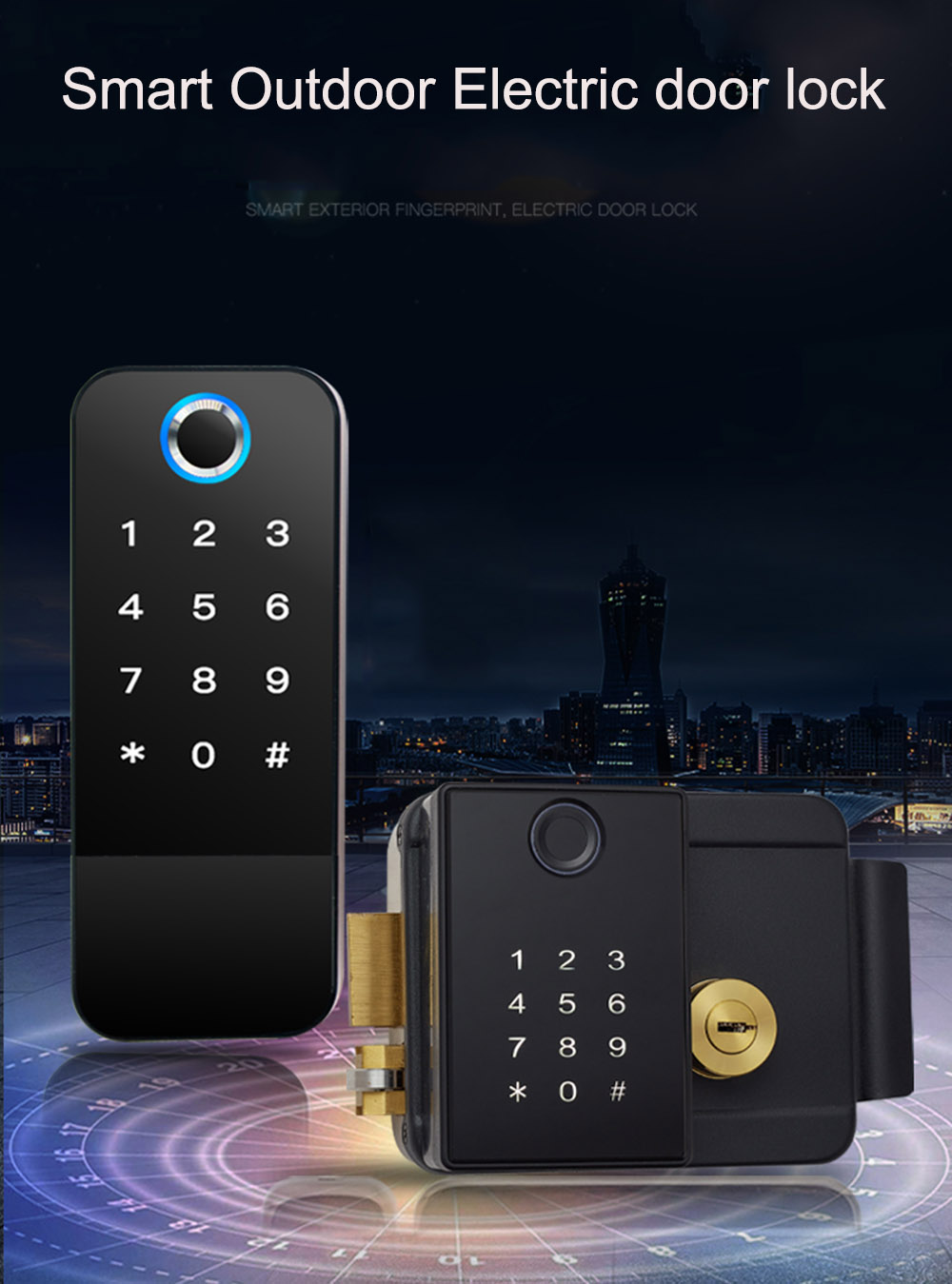 Rim TTlock Bluetooth Fingerprint Door Lock YFBF-X8A