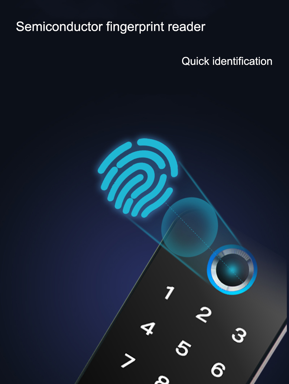 Rim TTlock Bluetooth Fingerprint Door Lock YFBF-X8A