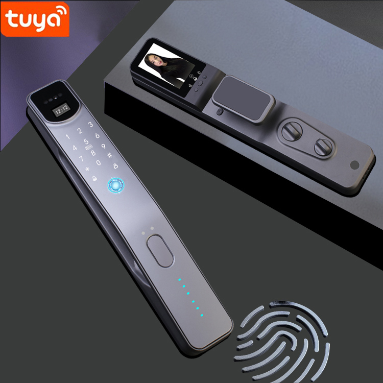 Tuya Wifi 3D Face Smart Fingerprint Door Lock YFFW-D1B