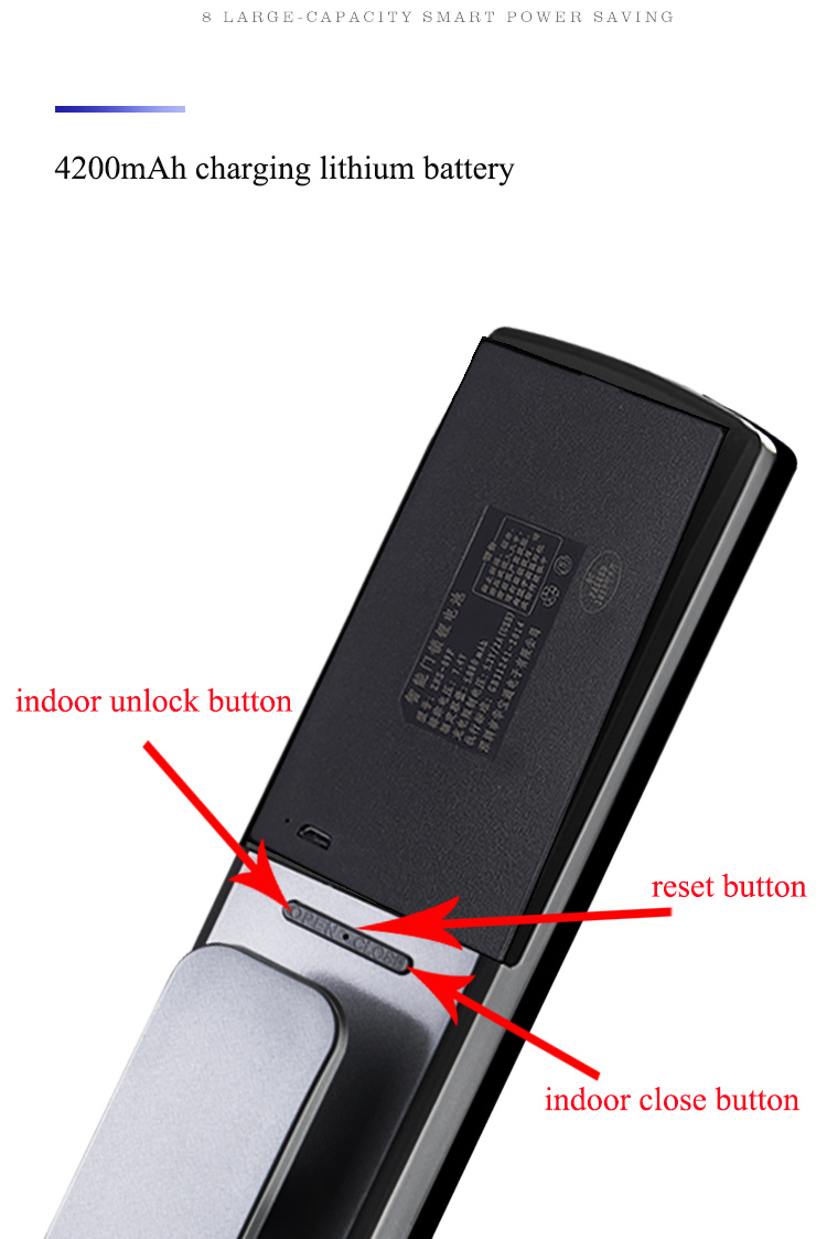 Tuya Wifi Remote Unlock Digital Door Lock YFFW-EL08