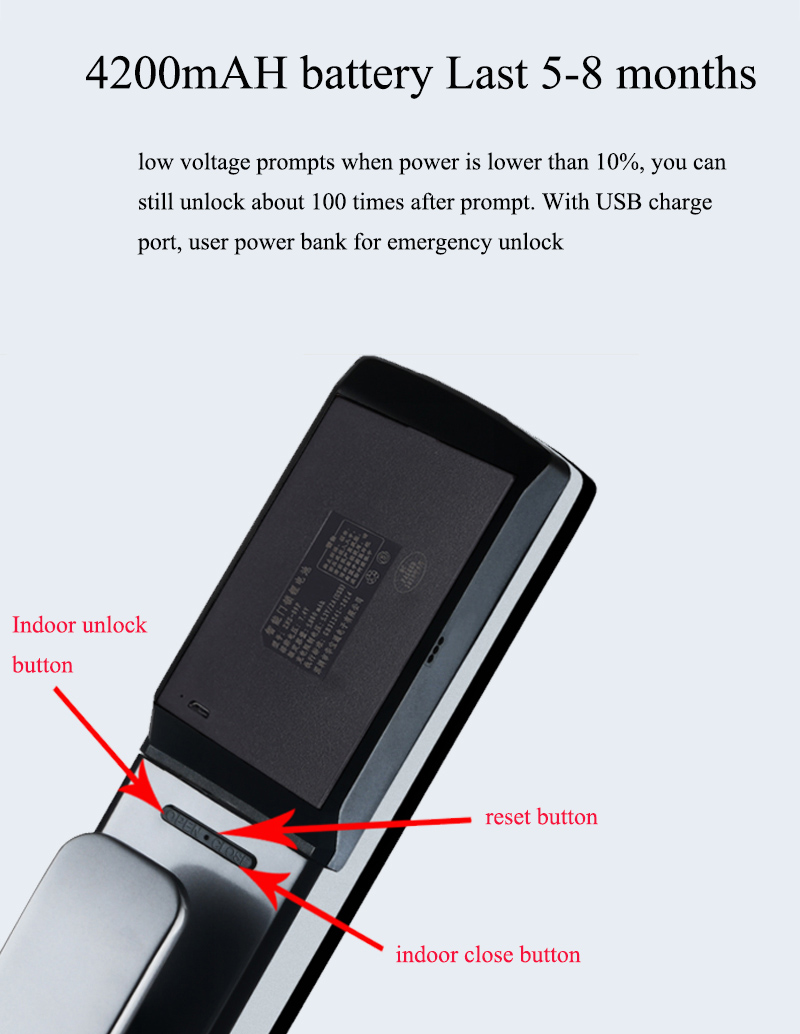 Smart Automatic Apartment Door Lock YFF-EL08