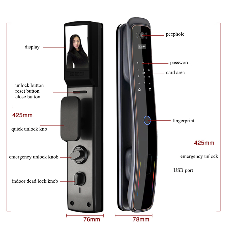 Tuya Zigbee Automatic Door Lock YFFZ-EL08