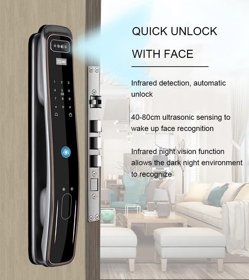 Tuya Zigbee 3D Face Smart Door Lock YFFZ-EL08