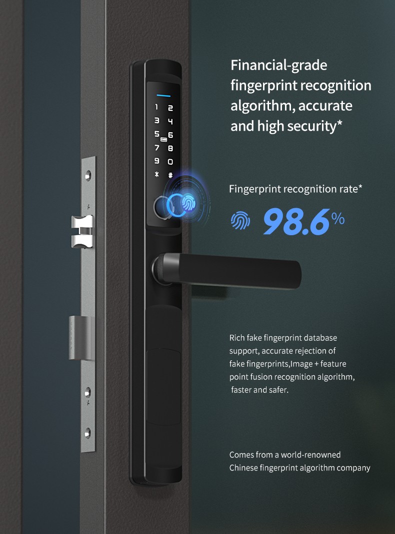 Tuya WIFI Aluminum Fingerprint Lock YFFW-F2