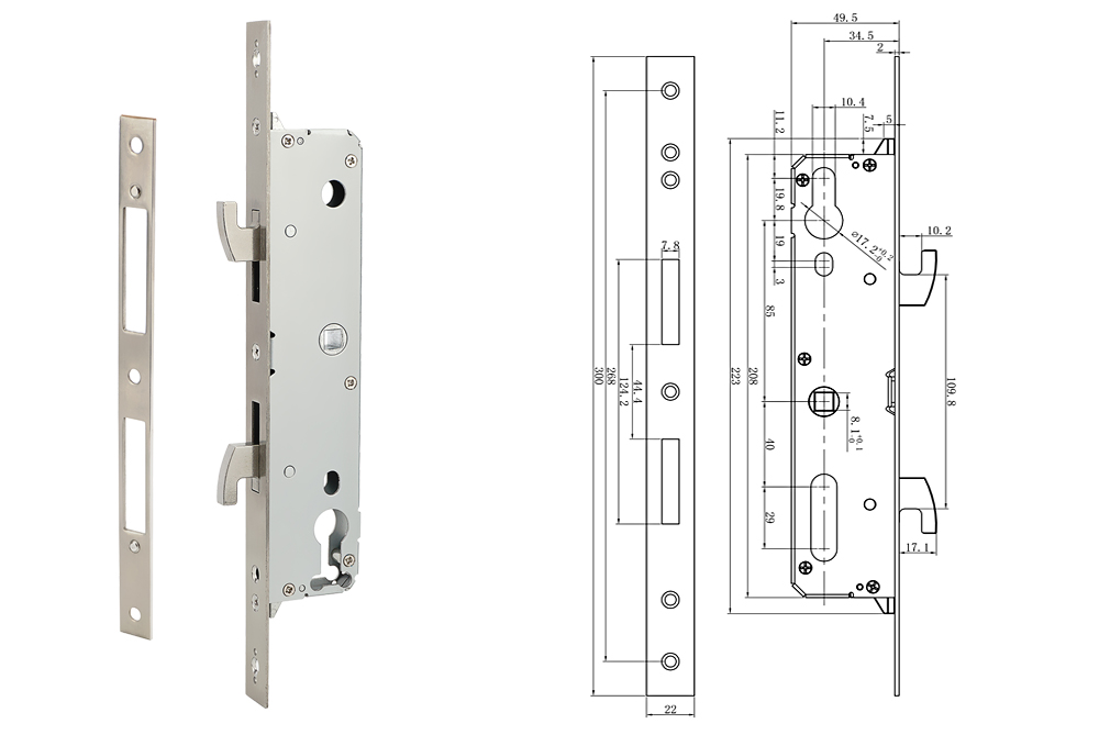 Aluminum Door Smart Locks YFF-07