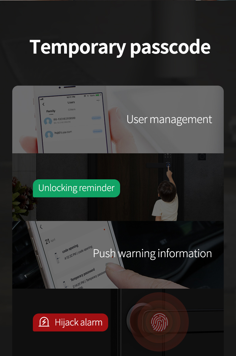 Zigbee Smart Digital Fingerprint Lock YFFZ-X2
