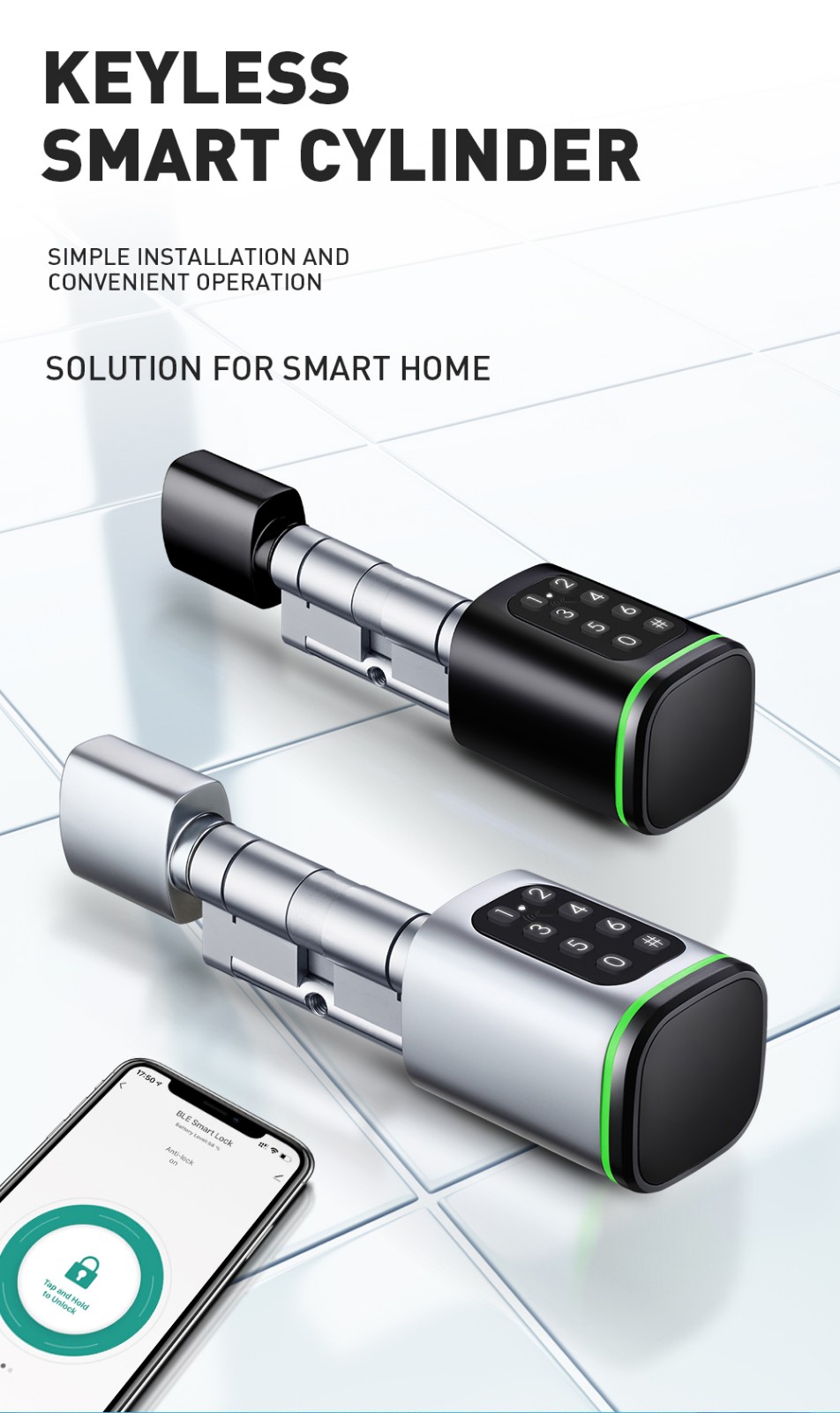 TUYA Bluetooth Smart Cylinder YFB-S1
