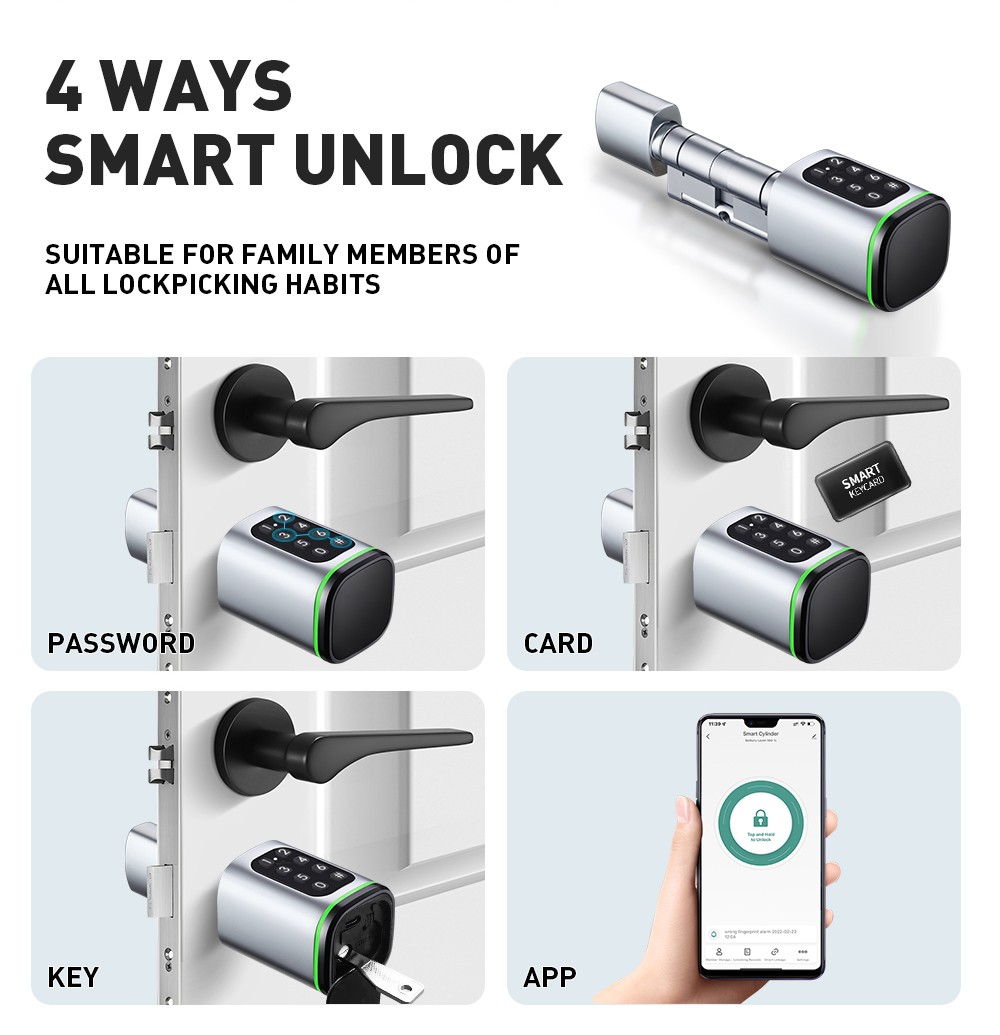 TUYA Bluetooth Smart Cylinder YFB-S1