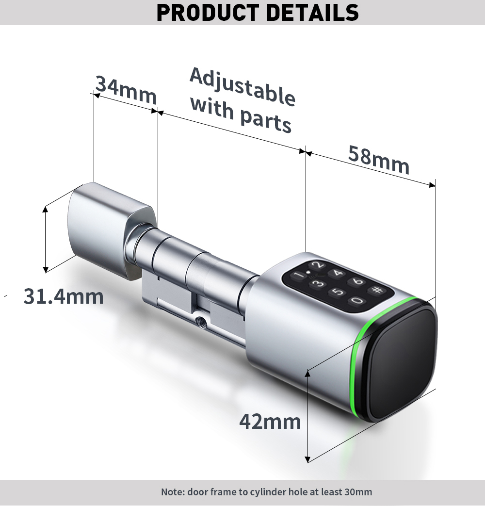 TUYA Bluetooth Smart Cylinder YFB-S1