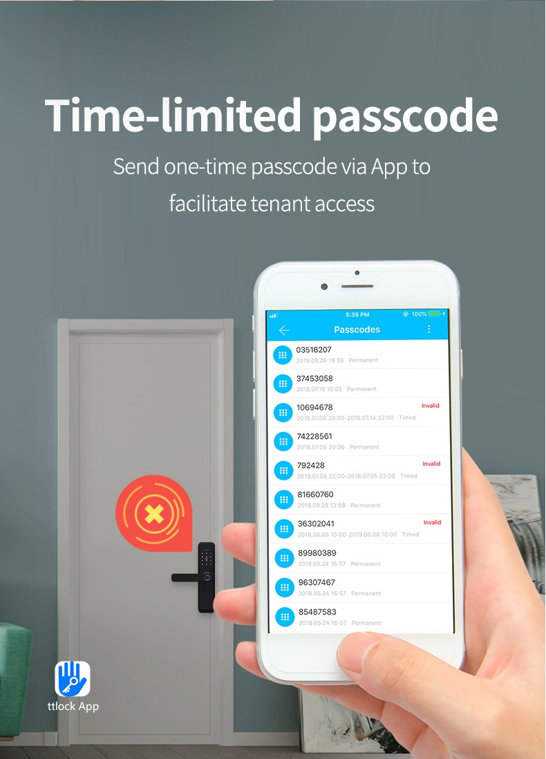 TTlock APP Bluetooth Smart Lock YFBF-X3