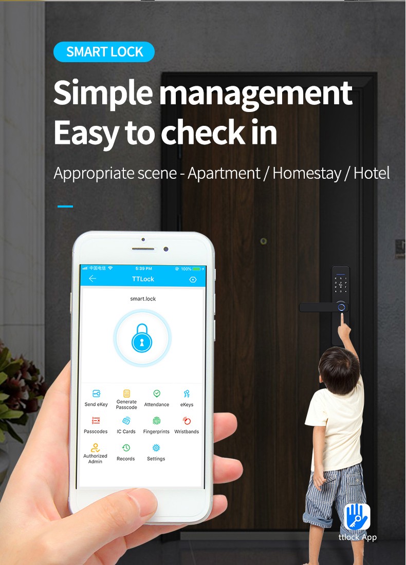 TTlock APP Bluetooth Smart Lock YFBF-X3