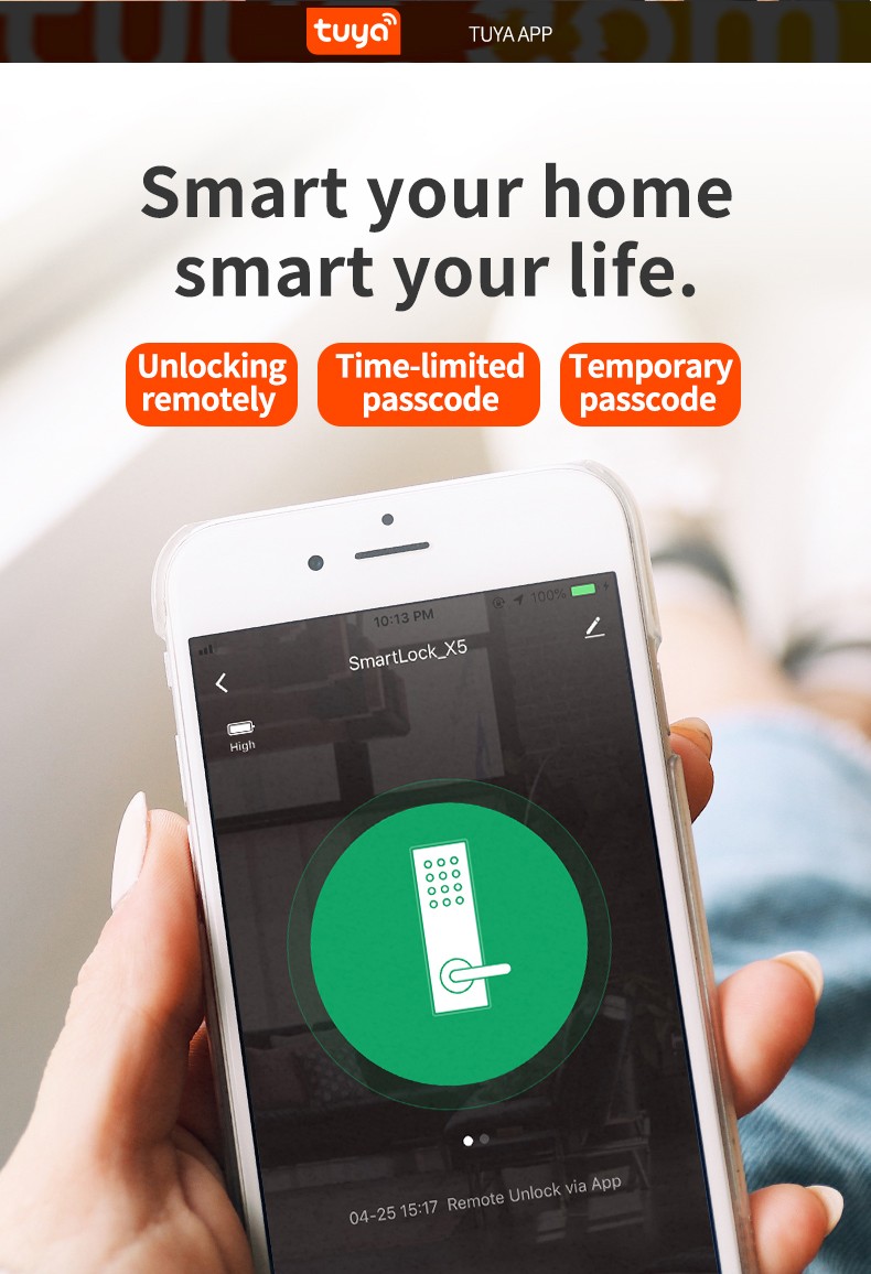Tuya Wifi Digital Door Lock YFFW-X5