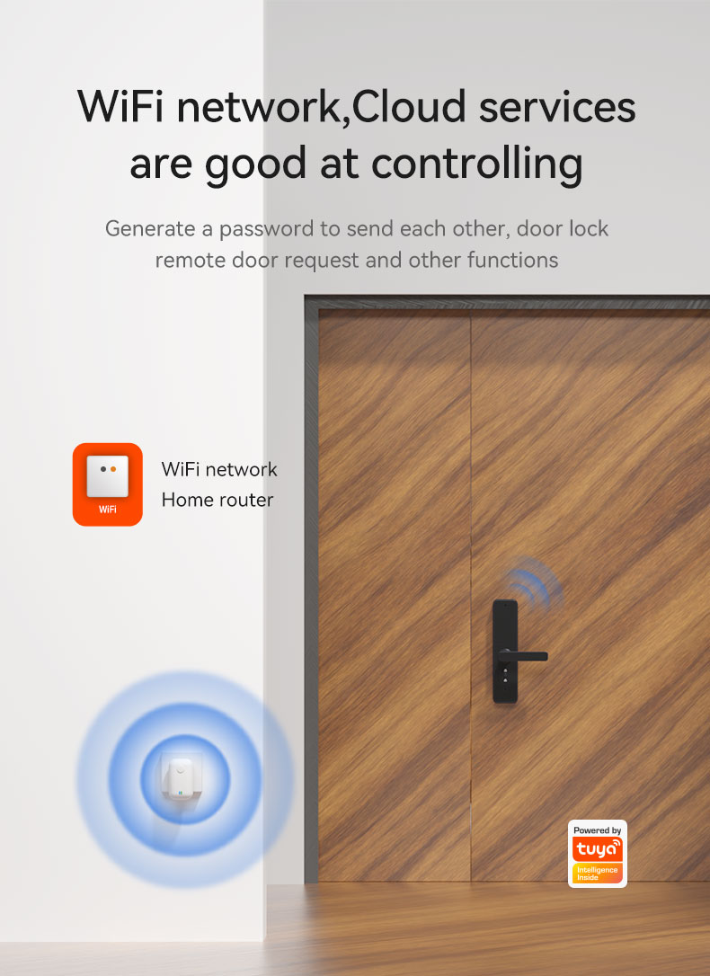 Tuya Wifi Digital Door Handle YFFW-X6 PRO