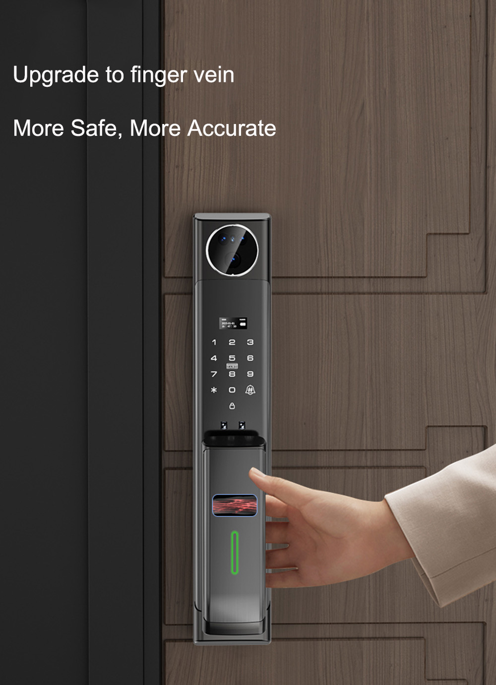 3D Face Intercom Smart Automatic Door Lock YFFR-CG01