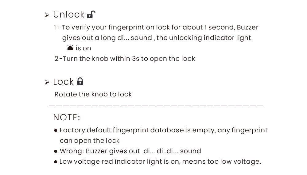 Fingerprint Cam Lock FP18
