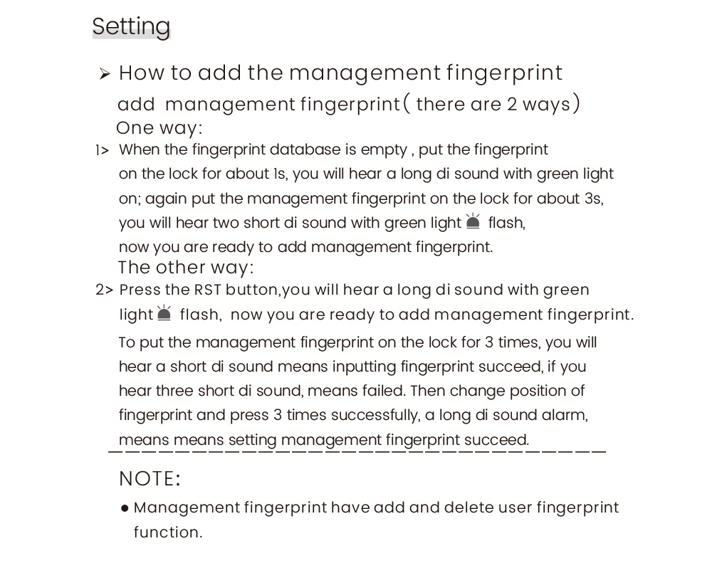 Fingerprint Cam Lock FP18