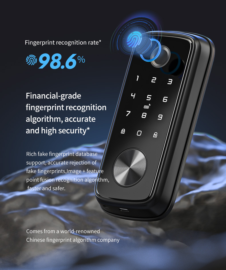 Tuya Wifi Smart Automatic Dead Bolt Lock YFFW-T1PRO