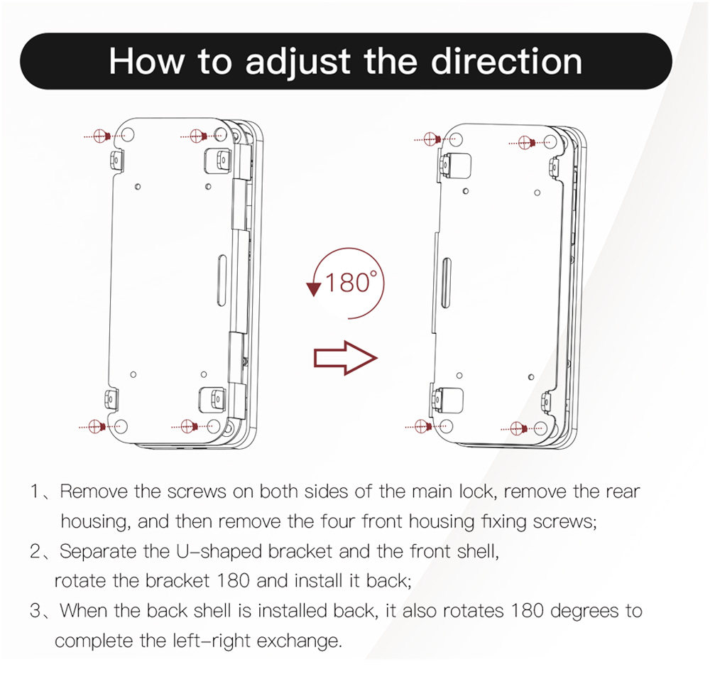 TTlock Or Tuya Bluetooth Frameless Glass Door Lock YFBG-918