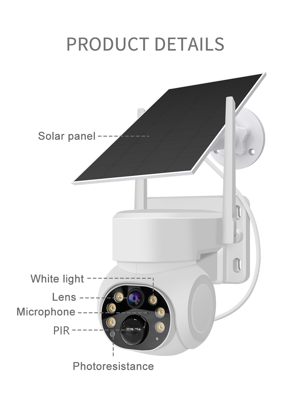 Tuya Wifi Solar CCTV Camera YFSQW-3