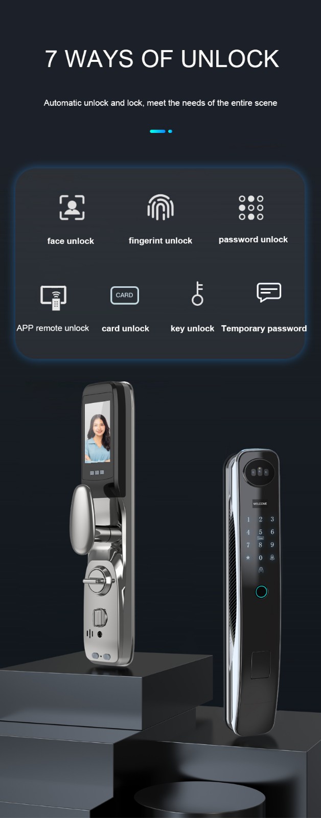 Face ID Recognition Door Lock YFFR-R1PRO