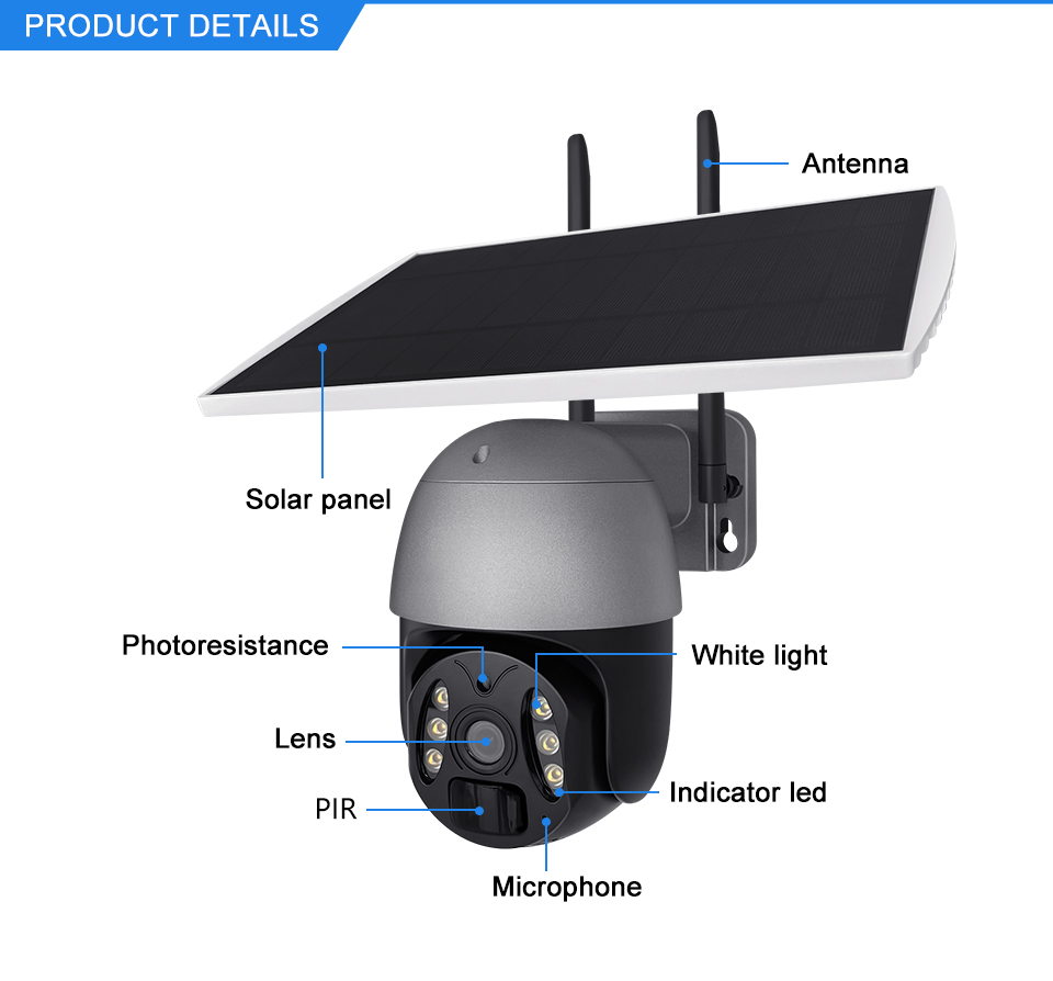 Waterproof Solar 4G Camera YFSQG-2