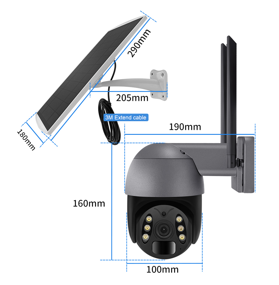 Tuya Wifi Solar Camera YFSQW-2