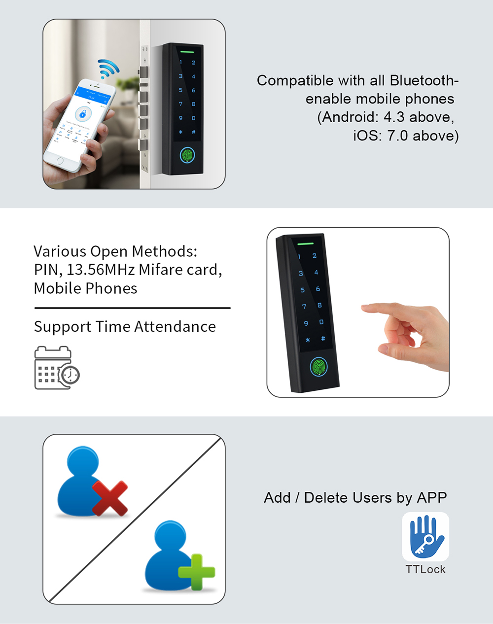 Bluetooth Access Control Reader YFBA-C3